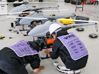 過酷環境ドローンチャレンジ（HEDC）競技風景